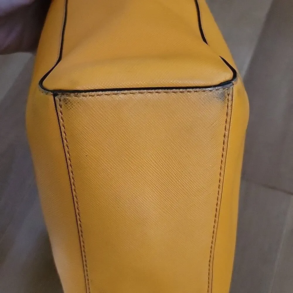 Coach Madison Saffiano Leather Mini North‎ South Tote (F29001) Mandarin Orange